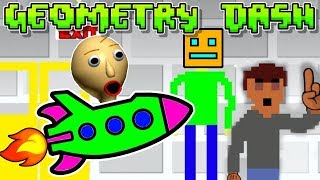 BALDIS BASICS IN GEOMETRY DASH  Geometry Dash Gameplay [upl. by Ligetti]