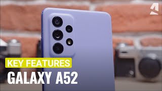 Samsung Galaxy A52 handson amp key features [upl. by Ttenaj715]