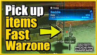 How to Pick up Items Fast in Call of Duty Modern Warfare amp Warzone Tap to Pick UpBest Settings [upl. by Albertine]