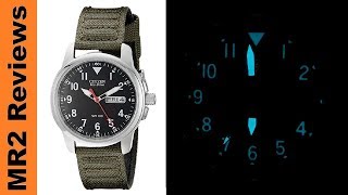 Citizen EcoDrive BM818003E Solar Powered Field Watch 10 Year Review 2018 [upl. by Chiou]