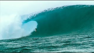 Makua Rothman Huge Wave Wipeout at Cloudbreak [upl. by Neirbo817]