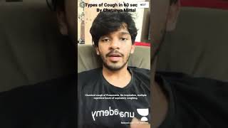 Types of Coughs in 60 Sec [upl. by Jamilla]