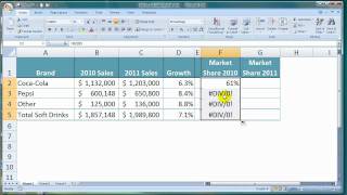 How To Calculate Market Share in Excel [upl. by Atikin145]