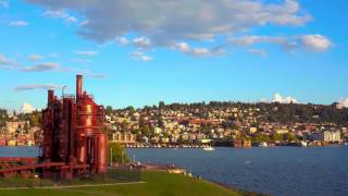 Real 4K HDR Seattle Kerry Park Gas Works Park Sunset Hill Park HDR UHD Chromecast Ultra [upl. by Lessur67]