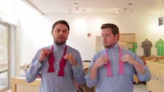 How to Tie the Perfect Bow Tie  Lessons from a Mens Shop [upl. by Colby]