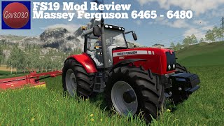 Massey Ferguson 6465  6480  Farming Simulator 19 Mod Review [upl. by Ateval]