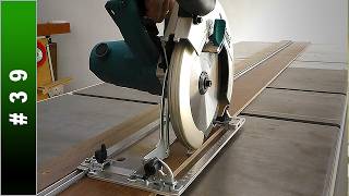 🟢 Homemade Track Saw  DIY Guide Rail for Circular Saw [upl. by Anastos342]