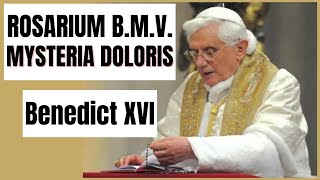 ROSARY IN LATIN SORROWFUL MYSTERIES  POPE BENEDICT XVI [upl. by Jenness]