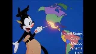 Nations of the World  With Lyrics  Animaniacs [upl. by Deys]