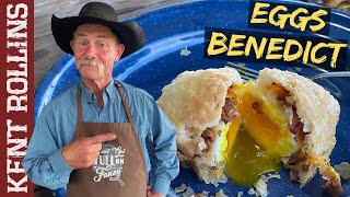 Eggs Benedict Recipe  Cowboy Style Deep Fried Eggs Benedict [upl. by Llenrev676]