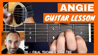 Rolling Stones  Angie Guitar Tutorial [upl. by Innes]