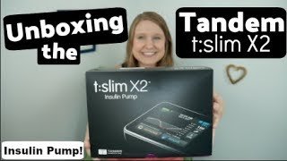 Tandem tslim X2  Insulin Pump Unboxing [upl. by Cyna]