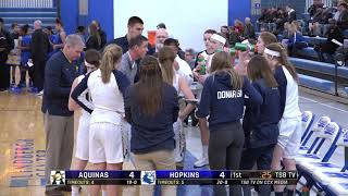 High School Girls Basketball La Crosse Aquinas vs Hopkins [upl. by Poppas]