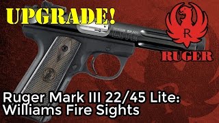 Installing Williams Fire Sights  Ruger Mark III 2245 Lite [upl. by Ru]