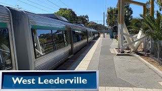 Trains at West Leederville Station [upl. by Aehtorod454]