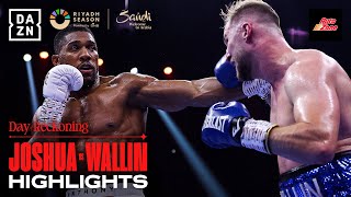 FIGHT HIGHLIGHTS  Anthony Joshua vs Otto Wallin [upl. by Anomahs]