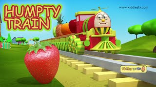 Humpty the fruit train  Humpty the train Goes on a Ride with his Fruit Friends  Kiddiestv Hindi [upl. by Ahsei382]