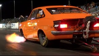 Worlds Fastest Datsun 4 Cylinder Nissan SR20 Powered NDIMA NEW WORLD RECORD [upl. by Yeuh682]