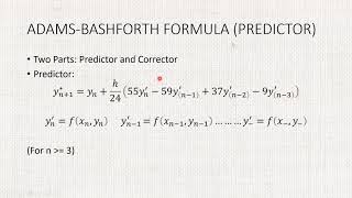 AdamsBashforthMoulton Method  Differential Equations [upl. by Ah934]