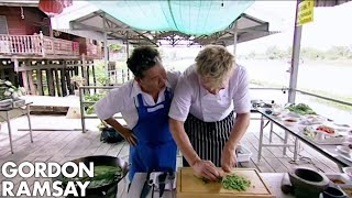 Gordon Ramsay Has A Cook Off In Thailand  Gordons Great Escape [upl. by Ahsikal294]