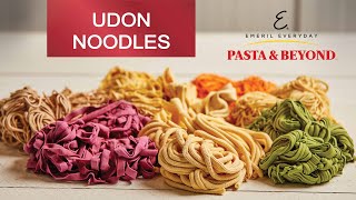 Emeril Pasta amp Beyond  How to Make Udon Noodles 1 BATCH Recipe  Cooking Lessons with Claire [upl. by Eatnad246]