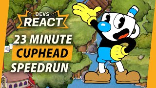 Cuphead Developers React to 23 Minute Speedrun [upl. by Koby]