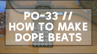 PO33 KO How to Make Full Beats with the Pocket Operator with a broken screen [upl. by Grayson513]