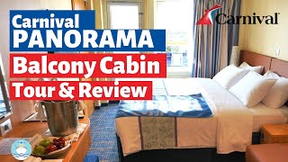 Carnival Panorama Balcony Cabin Tour amp Review [upl. by Gen]