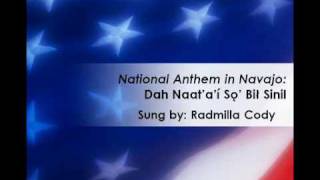 The StarSpangled Banner Navajo Lyrics National Anthem [upl. by Anilosi]