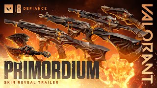 BE THEIR BANE  Primordium Skin Reveal Trailer  VALORANT [upl. by Novaj]