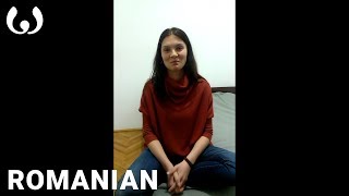 Raluca speaking Romanian  Romance languages  Wikitongues [upl. by Bove]