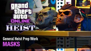 GTA Online The Diamond Casino Heist  Heist Prep Masks Solo [upl. by Anneiv]