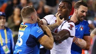 Fiji Bati Vs Italy  RLWC 2017 Highlights [upl. by Halimaj]