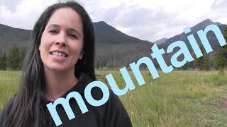 How to Say MOUNTAIN and SENTENCE  American English [upl. by Romie]