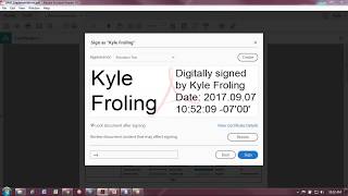 Digitally Signing a Document in Adobe Reader DC for FREE [upl. by Akiemehs635]