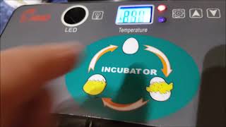 HHD 12 egg Incubator  set up [upl. by Yralam]