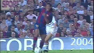 Fantastic Goal from Ronaldinho Barcelona against Sevilla 2003 [upl. by Nida979]