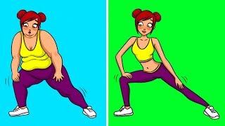 12 Stretches You Can Do at Home to Burn Fat [upl. by Gorlicki]