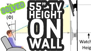 What is the perfect Height to mount a 55quot TV [upl. by Nwhas498]