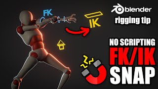 Blender rigging  IK FK auto snapping without scripting [upl. by Oconnor901]