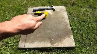 How To Cut A Stone Paver With A Chisel [upl. by Ayerdna859]