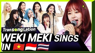 KPOP STARS sing in THREE Languages🎤 VIETINATHAI  WEKI MEKI  TRANSONGLATION [upl. by Grayson]