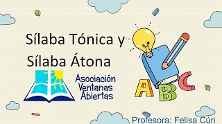 Sílaba Tónica y Átona Reforzamiento 12 [upl. by Ardet]