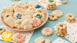 How to Make Classic Spritz Cookies  Wilton [upl. by Elleirb]