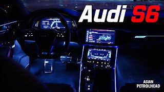 2021 Audi S6 Night Drive  Moodlamp and Matrix LED headlamp amp more [upl. by Eelyk]