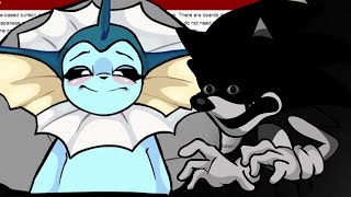 FNF Vaporeon vs Sonicexe  Disturbance The Disk Origins [upl. by Egamlat547]