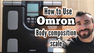 How to Use Omron Body Composition Scale [upl. by Chaffinch]