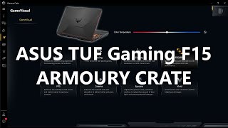 ASUS TUF F15  ARMOURY CRATE My short configuration [upl. by Yrrehs601]