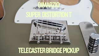 Dimarzio DP318 Super Distortion T for Telecaster Bridge Pickup Demo no talking [upl. by Undis807]