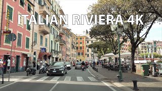 Italian Riviera 4K  Yachts amp Seaside Resorts  Scenic Drive [upl. by Imelida402]